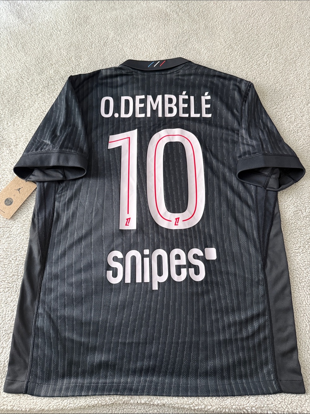 Paris Saint-Germain (PSG) #10 Ousmane Dembele 2025-26 4th Stadium Jordan Jersey